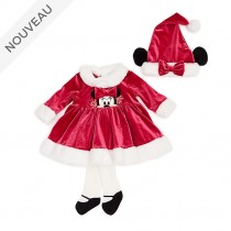 Disney Store Ensemble robe et collants Minnie pour bÉbÉs, Holiday Cheer Disney Soldes BÉbÉ Vêtements-20