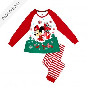 Disney Store Pyjama Minnie en coton biologique pour femmes, Holiday Cheer Disney Soldes Vêtements