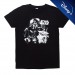 T-shirt The Mandalorian noir et blanc pour adultes, Star Wars Disney Soldes Vêtements - 0